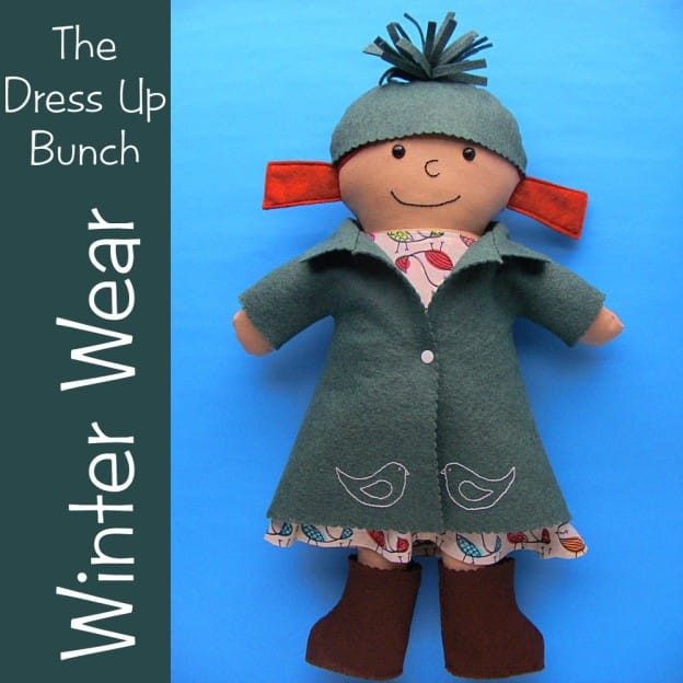 Winter Wear for the Dress Up Bunch rag dolls from Shiny Happy World